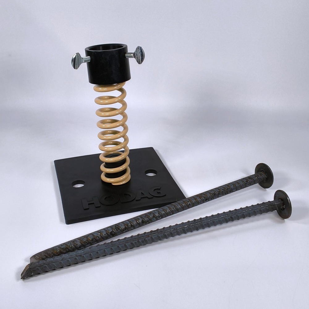 HODAG Licking Stick Base and Spring Deer Scrape Hunting Scent Station Black Tan
